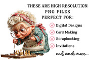 Quirky Grandma Clipart, an Illustration by OK Design (Thumbnail 4 of 6)