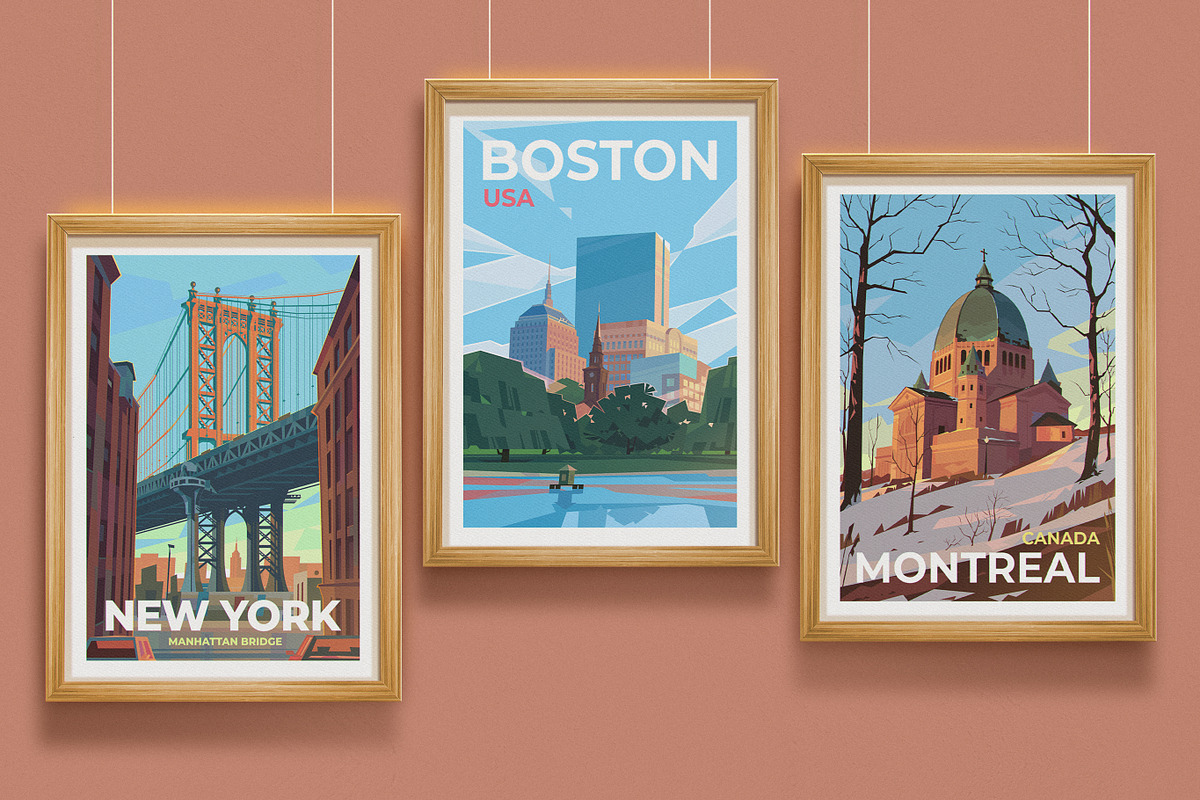 Travel Posters. Part 8., an Illustration by Red Monkey (Photo 4 of 14)