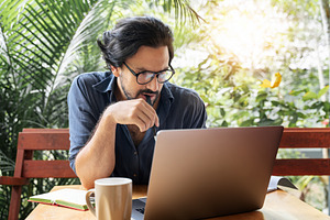 Freelancer featuring digital nomad, relax, and tropical