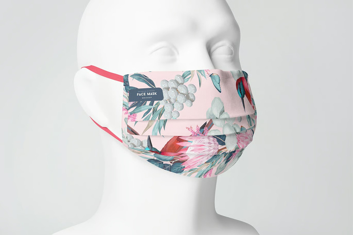 Face Mask Mock-up, a Mask Mockup by zippypixelstudio (Photo 16 of 16)