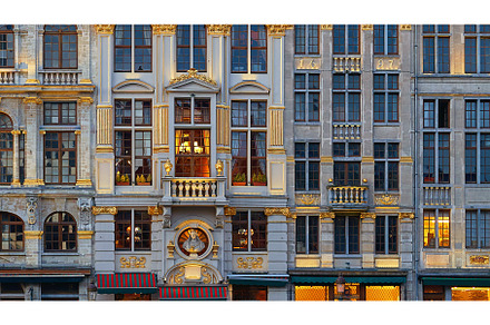 Row of old beautiful stone buildings, an Architecture Photo by Oleksandr Berezko