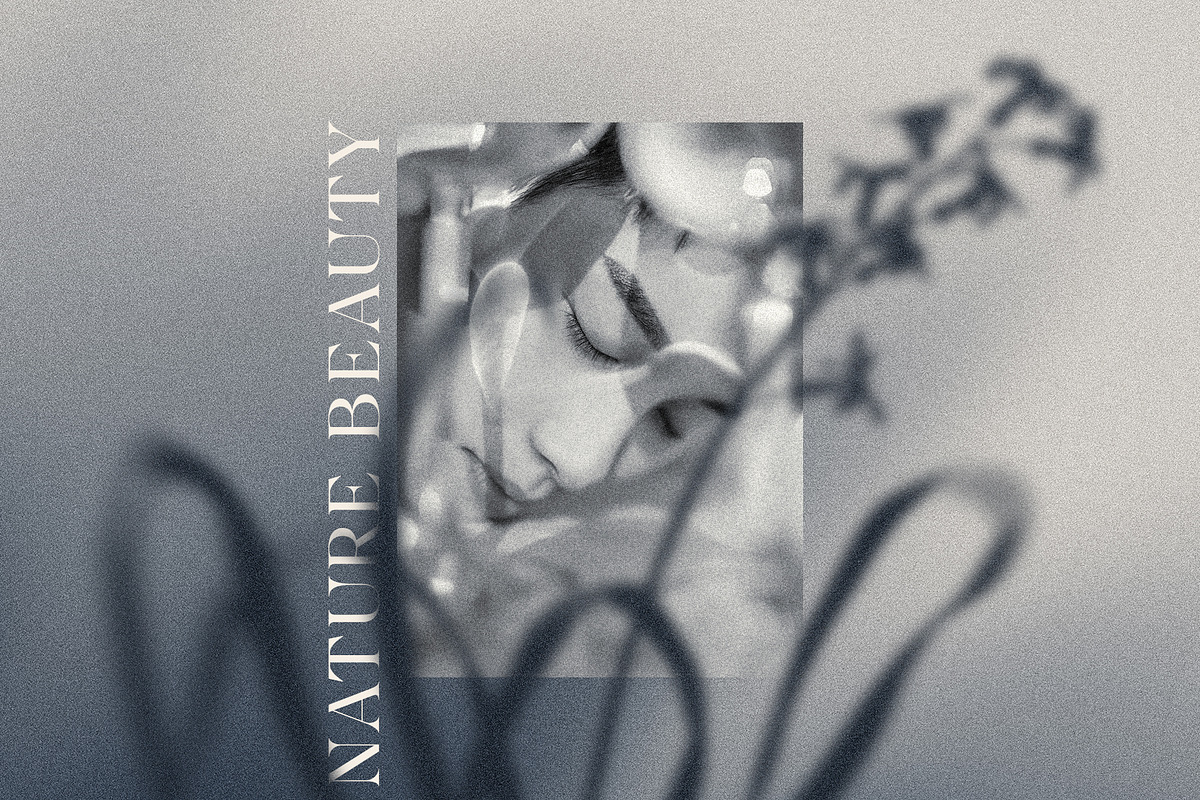 MONOCHROME Gradient & Floral Overlay, a Texture Graphic by Oksana Trygub (Photo 3 of 15)