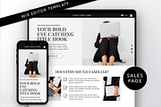 Minimal Faceless Sales Page, a Wix Template by Template Twist Shop (Thumbnail 1 of 10)