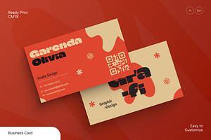 Designer Graphic Business Card, a Business Card Template by Annora Studio