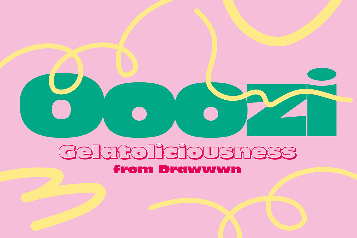 Ooozi | Big & bold font, a Sans Serif Font by Drawwwn (Photo 1 of 10)