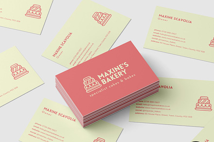 Canva Cake Maker Business Card, a Business Card Template by Templates by Louu