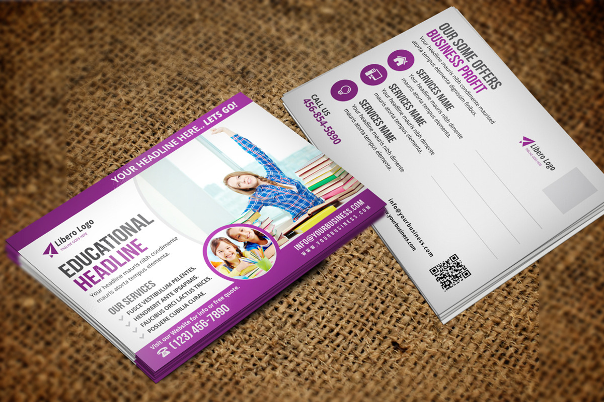 Postcard & Rack card DL Flyer v1, a Card Template by Miyaji75 (Photo 8 of 10)