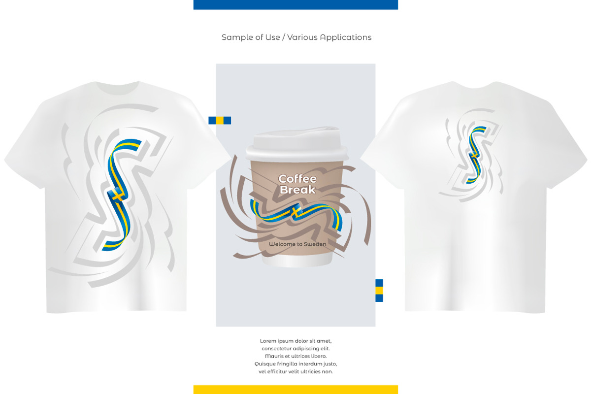 Sweden flag ribbon vector, a Templates & Theme by Simbos (Photo 7 of 9)
