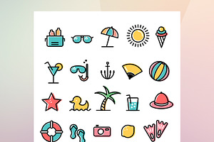 Summer Icon Set