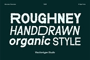 VT Roughney - Handdrawn Font, a Sans Serif Font by ViactionType (Thumbnail 1 of 14)