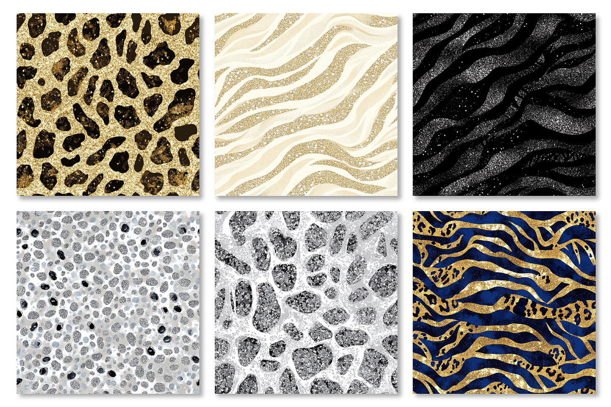 Glitter Animal Print Digital Paper, a Texture Graphic by Dream Creation (Photo 6 of 7)