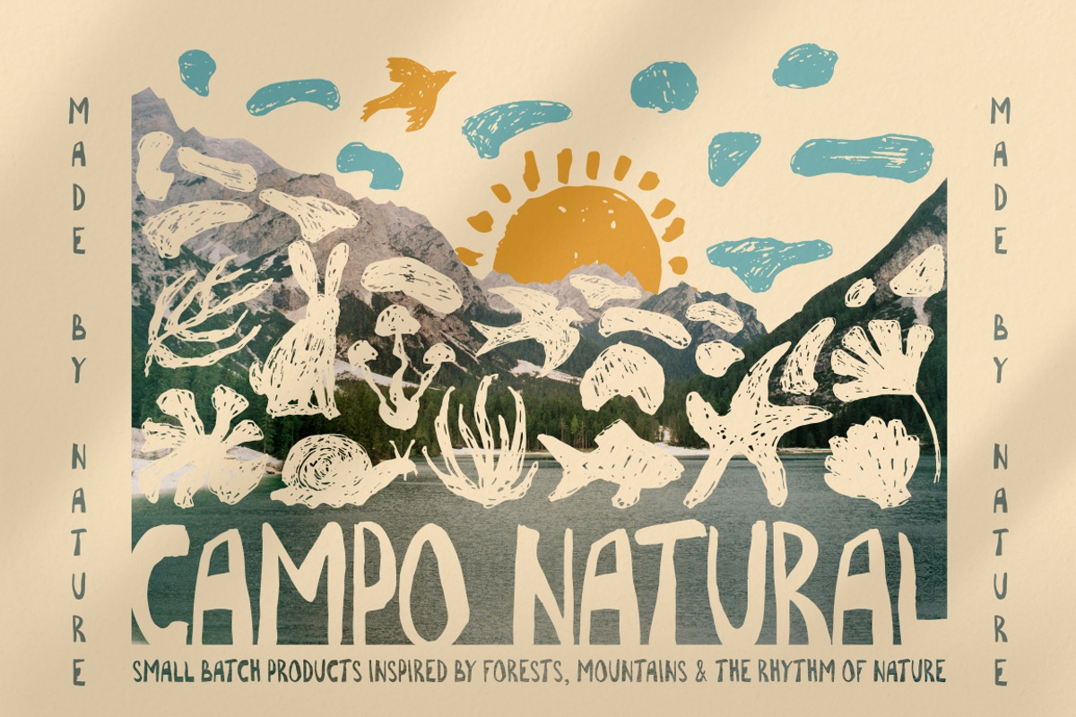 Imperfecto organic & natural font, a Handwritten Font by Fat Hamster (Photo 9 of 13)