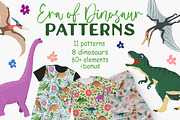Era of Dinosaurs Patterns, a Pattern Graphic by Michiru13 (Thumbnail 1 of 17)