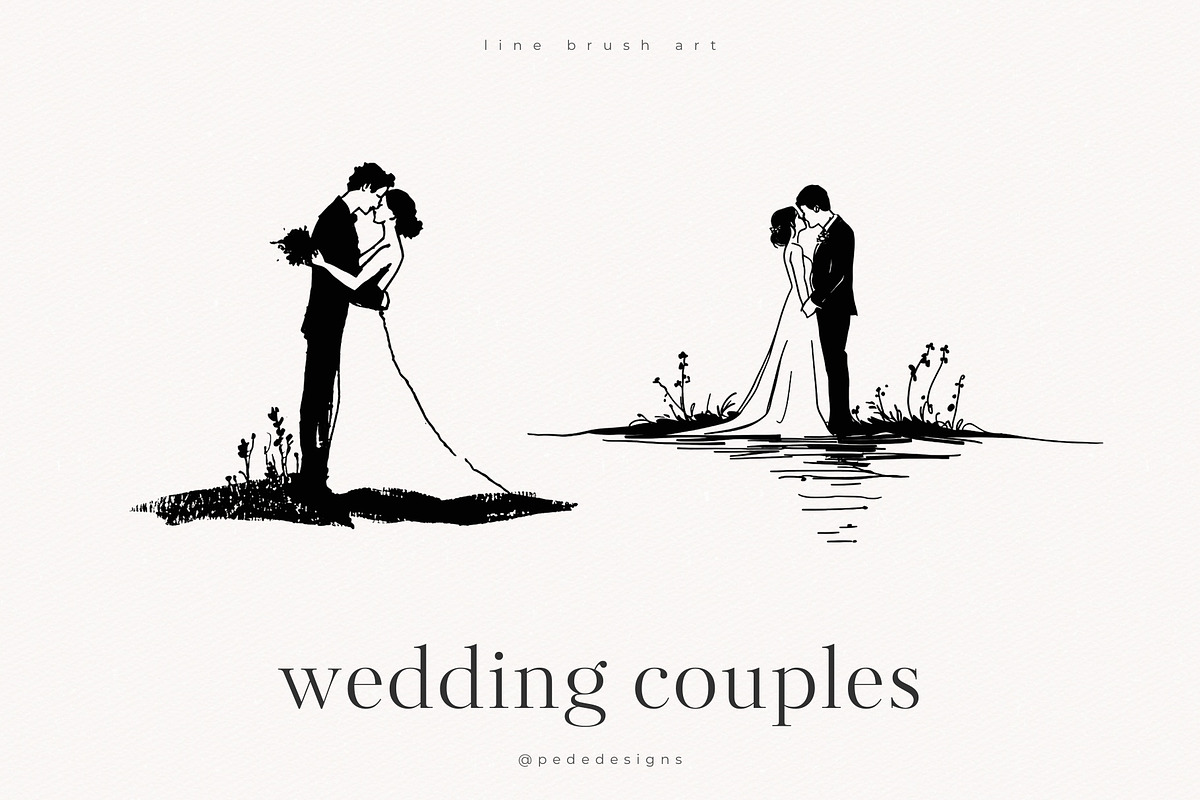 Wedding Couples, a Person Illustration by PeDe Designs (Photo 2 of 6)