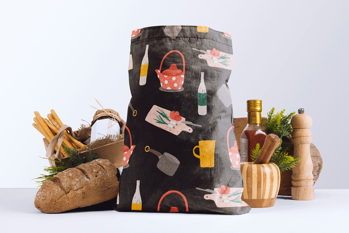 Seamless pattern with kitchen tools, a Pattern Graphic by Good Studio (Photo 4 of 6)