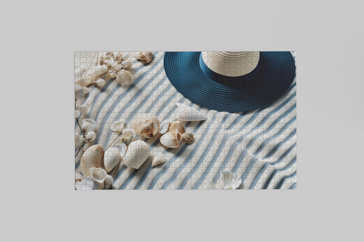 1000 piece Puzzle Jigsaw Mock up, a Merchandise Mockup by GraphicVil (Photo 5 of 9)