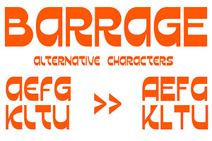 Barrage - Display Font