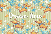 4 Seamless Patterns • Dream Time, a Pattern Graphic by Yeticrab (Thumbnail 1 of 5)