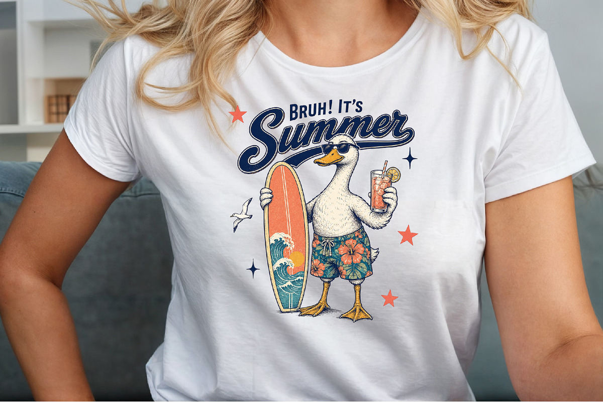 Bruh Its Summer Duck PNG, an Object Illustration by Sublimation Artist (Photo 5 of 9)