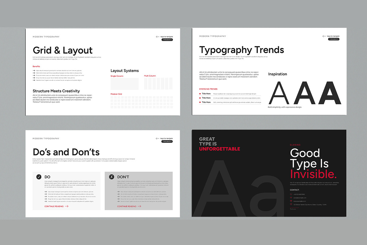 Typography Guideline Presentation, a Presentation Template by MightyDesign (Photo 4 of 7)