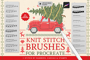 Knit Stitch Brushes for Procreate