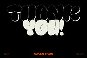 Nag | Retro Groovy Bubble Font, a Sans Serif Font by Koplexs Studio (Thumbnail 10 of 10)