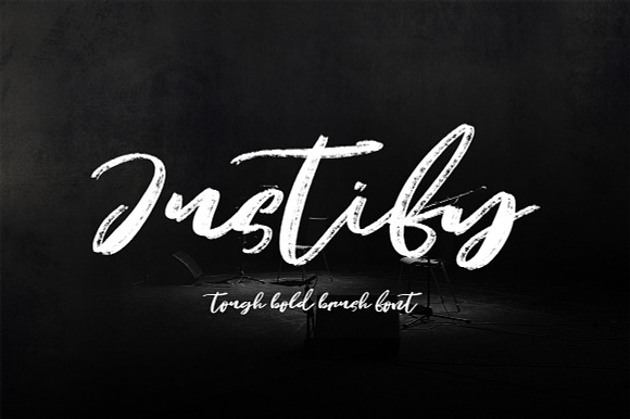 Justify Brush Script Font preview 7
