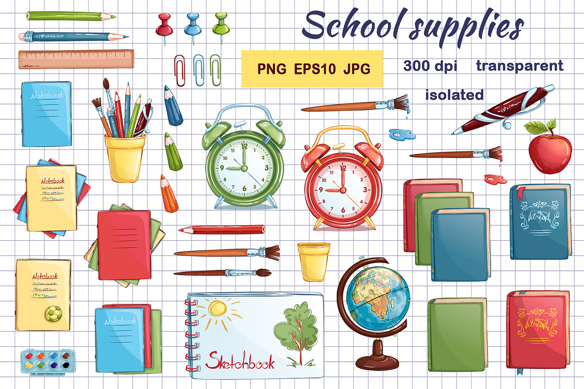 Back to school. Vector set, an Education Illustration by Maycat_store (Photo 2 of 8)