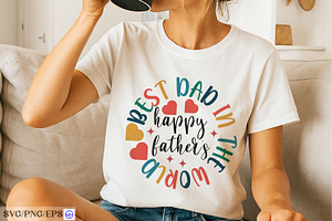 Happy Father's Best Dad in the World, a Graphic by mh_arif