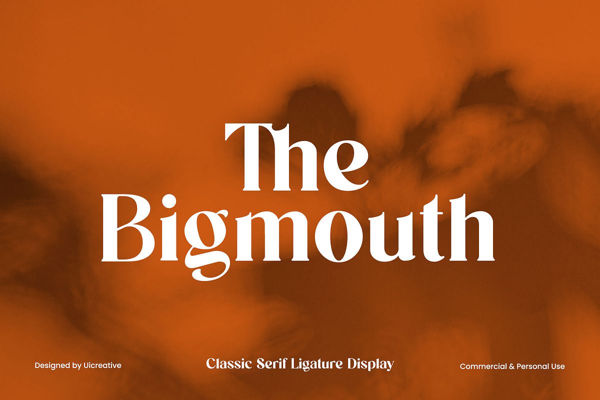 The Bigmouth Classic Serif Font, a Serif Font by UICreative (Photo 1 of 13)