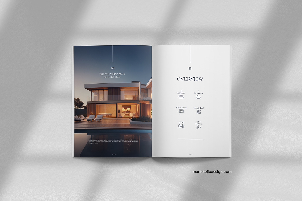Portrait Real Estate Brochure, a Brochure Template by mario_kojic_design (Photo 2 of 15)