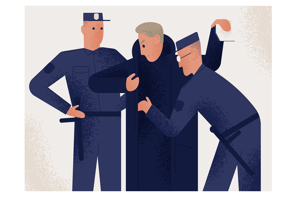 Police inspection, a Person Illustration by Good Studio (Photo 1 of 3)
