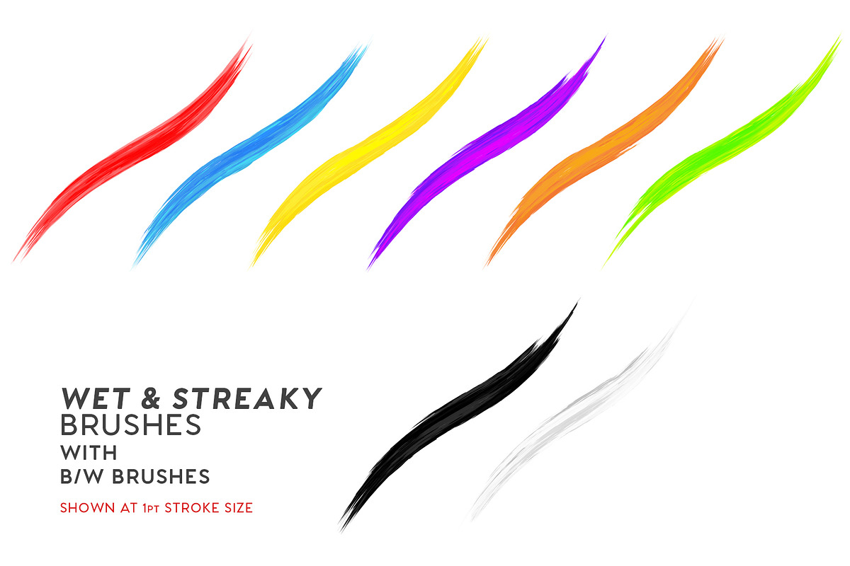 FX PAINT Illustrator Brushes preview 7