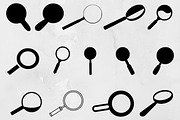 Magnifying Glass Silhouette SVG, an Object Illustration by newminddesign (Thumbnail 1 of 3)