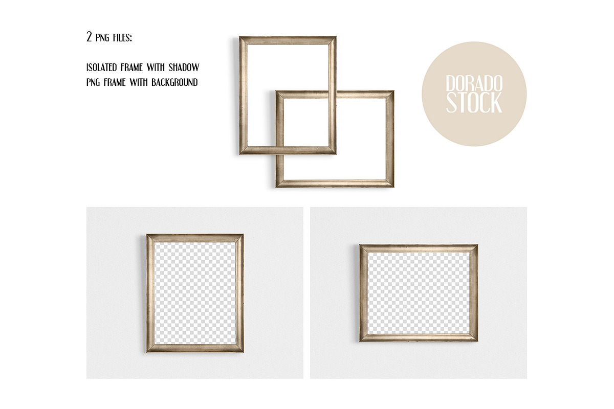 Isolated Old Frames Mockup, a Print Template by Dorado Stock (Photo 4 of 7)