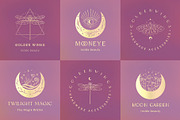 Premade Logo Designs. Gold Option 2, a Branding & Logo Template by Olya Creative (Thumbnail 1 of 4)