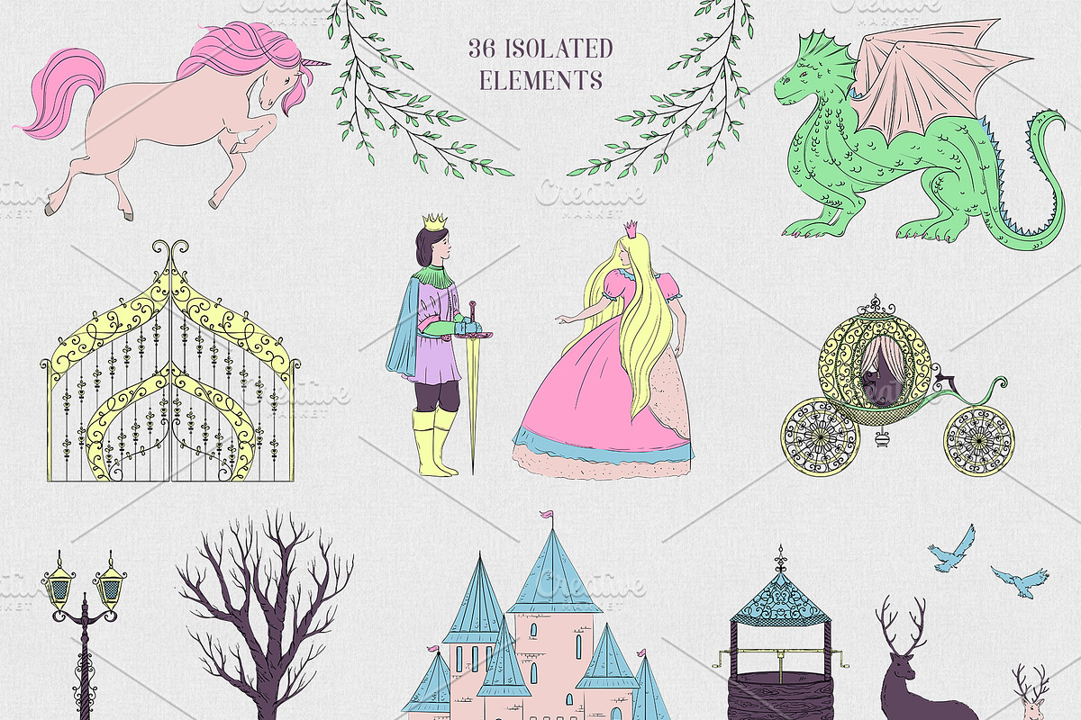 Fairy Tale. Vector collection, an Animal Illustration by kateja (Photo 9 of 9)