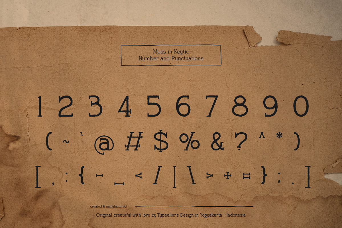 Mess in Keytic, a Serif Font by ilhamtaro (Photo 7 of 9)