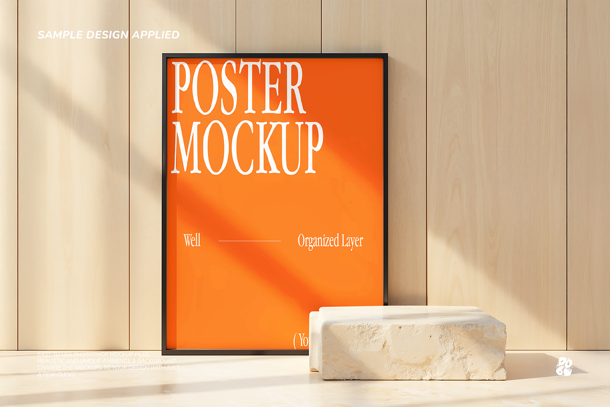 Minimalist Black Frame Mockup Vol 2, a Household Mockup by DOBE Studio (Photo 3 of 11)