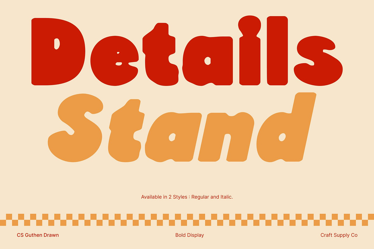 CS Guthen Drawn, a Sans Serif Font by Craft Supply Co. (Photo 3 of 8)