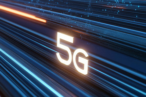 5G technology concept with glowing, a Photo by Dvoevnore photos
