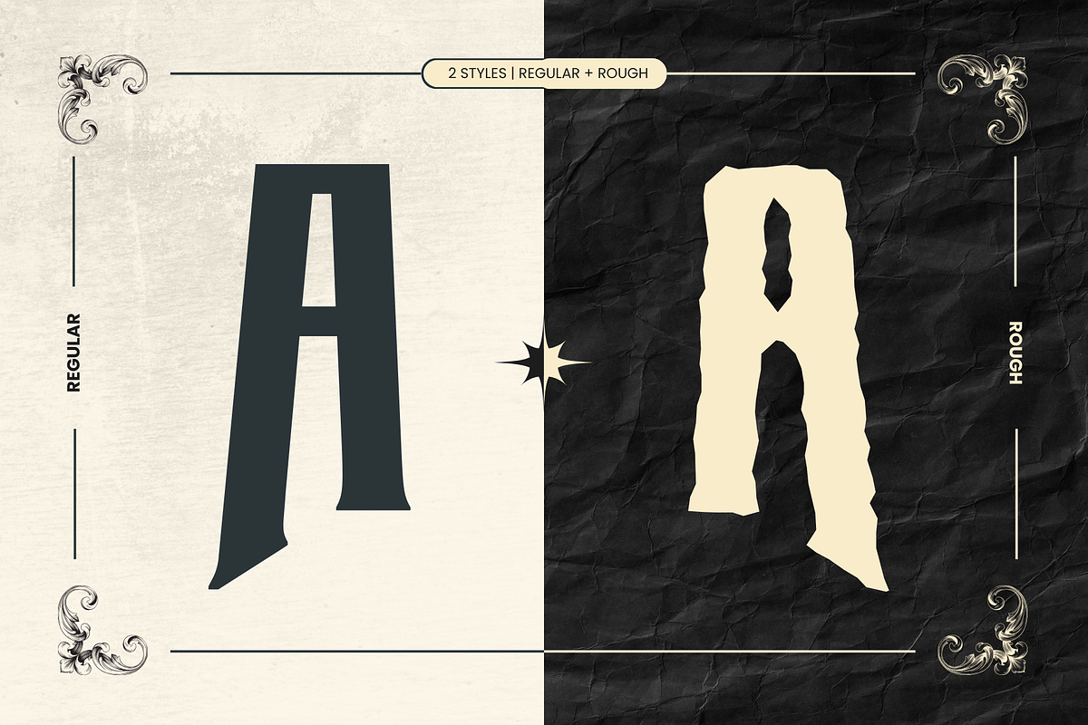Arexa - Blackletter Logo Font, a Blackletter Font by Nirmana Visual (Photo 11 of 11)