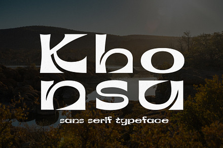 Khonsu - Modern Sans Serif, a Serif Font by HipFonts
