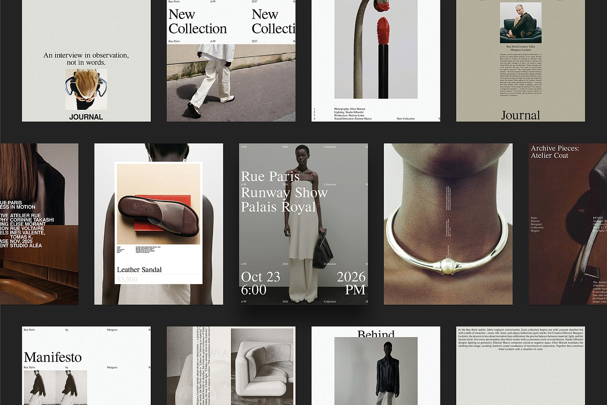 RUE | Social Media Kit III, a Social Media Template by Studio Standard (Photo 2 of 9)