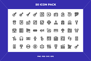 Music store icons, an Outline Icon by Wencory (Thumbnail 1 of 2)
