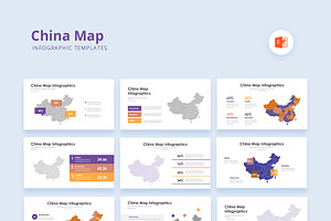 China Map Infographics - PowerPoint