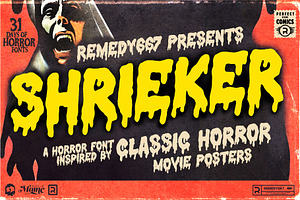 Shrieker - Classic Horror Font