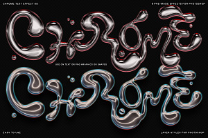 Chrome Text Effect 08