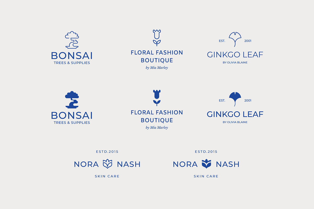 Botanical Logo Kit, a Branding & Logo Template by Paulina Sara Design (Photo 9 of 11)