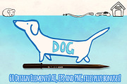 60+ Puppy Dog Vector Graphics Bundle, an Animal Illustration by Violet LeBeaux (Thumbnail 2 of 4)
